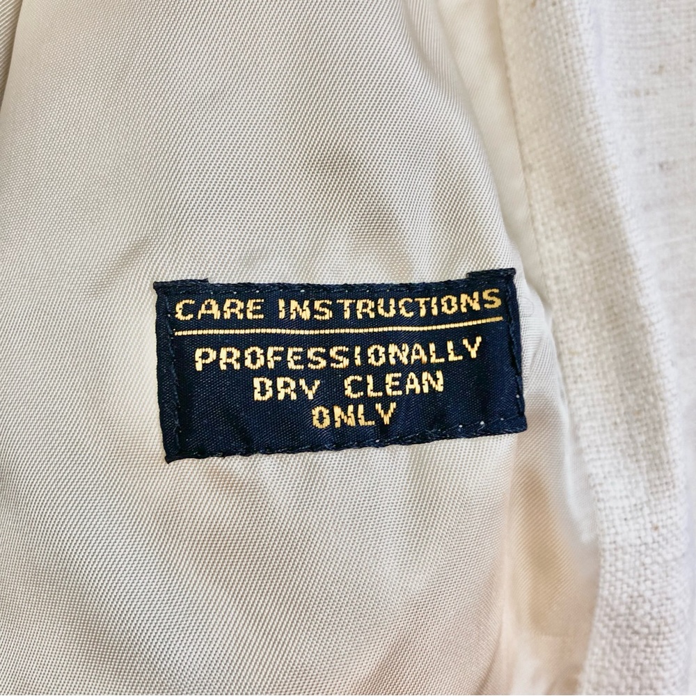 Vintage Zero King Off White Canvas Full Zip Jacket - Picture 8 of 9